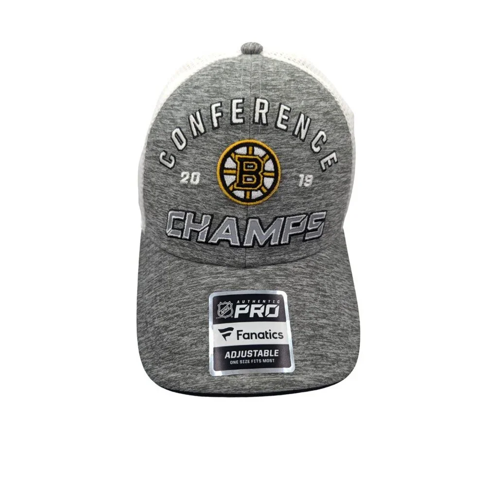 NOS Boston Bruins 2019 Conference Champs Hat By Fanatics  Adjustable Fit